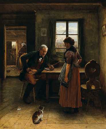 布罗齐克的温泽尔（瓦茨拉夫），19世纪的画作。 by Wenzel (Vaclav) von Brozik