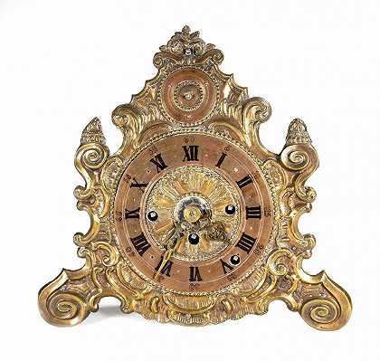 巴洛克表钟，阿尔卑斯山，原为18。在19世纪，` by Barocke Tischuhr, Alpenländisch, ursprünglich 18. Jahrhundert