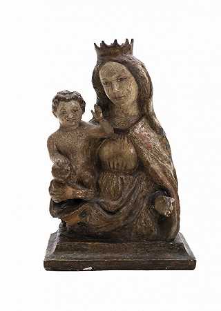 在1500°复活节上，麦当娜带着孩子，可能是南德人` by Madonna mit Kind, wohl Süddeutsch, um 1500
