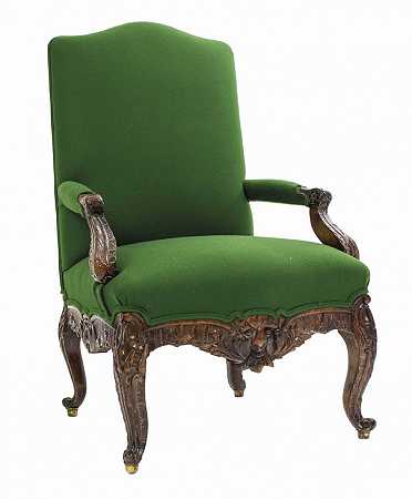 巴洛克风格的扶手椅，2。19岁半。在19世纪，` by Fauteuil im Barockstil, 2. Hälfte 19. Jahrhundert