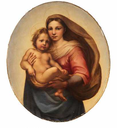 在拉斐洛·桑齐奥（Raffaello Sanzio，名为拉斐尔）之后，19世纪的绘画。 by Nach/after Raffaello Sanzio, gennant Raffael/called Raphael