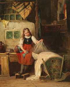 奥古斯特·穆勒，19世纪的绘画。 by 
										August Müller