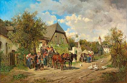 伊格纳兹·埃尔明格，19世纪的绘画。 by Ignaz Ellminger