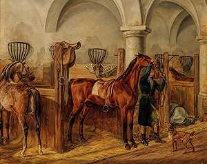 阿尔布雷希特·亚当，19世纪的绘画。c。` by 
										Albrecht Adam