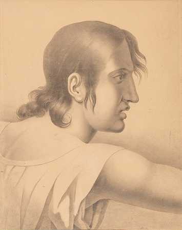 安妮·路易斯·吉罗德特·特洛伊森周长/圆圈，1900年前的主要图纸和印刷品，，微型画` by Anne Louis Girodet-Troison Umkreis/Circle