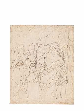 彼得罗·诺维利，蒙雷莱斯将军，1900年前的大师画和版画，，` by Pietro Novelli, gen. il Monrealese