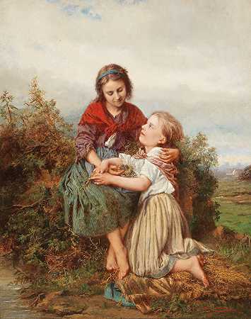 亨利·约瑟夫·坎波托。19世纪的绘画。 by Henri Joseph Campotosto