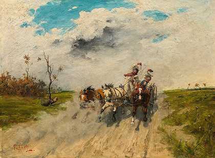 拉兹洛·帕塔基是索斯帕塔克19世纪绘画的代表作。 by Laszlo Pataky von Sospatak