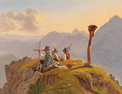 古斯塔夫·莱因霍尔德，19世纪的绘画。 by Gustav Reinhold