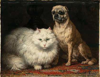 亨利埃·朗纳·克尼普，《19世纪的绘画》。 by Henriëtte Ronner-Knip