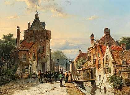 威廉·科克，19世纪的画作。 by Willem Koekkoek