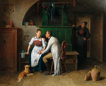 弗里德里希·弗里德尔州，19世纪的画作。 by Friedrich Friedländer