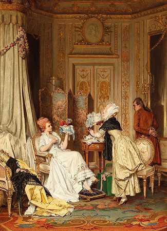 海因里希·洛索19世纪的绘画。 by Heinrich Lossow
