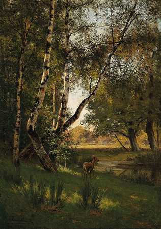 乔治·赫尔曼·恩格尔哈特，19世纪的绘画。c。` by Georg Hermann Engelhardt