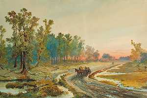 尼古拉·尼古拉耶维奇·卡拉辛，19世纪的绘画。c。` by 
										Nikolai Nikolaevich Karasin