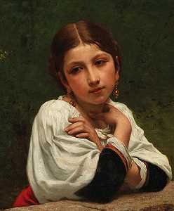 阿尔弗雷德·弗朗索瓦·德洛比，19世纪的绘画。c。` by 
										Alfred Francois Delobbe