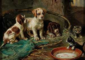 马克斯·路德维希·勒布林，19世纪的绘画。c。` by 
										Max Ludwig Lebling