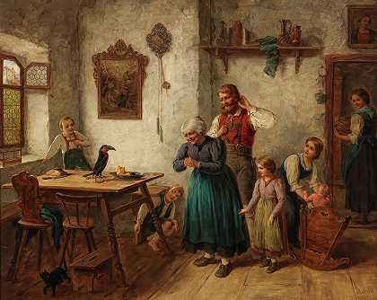 Josef Büche，19世纪的绘画。` by Josef Büche