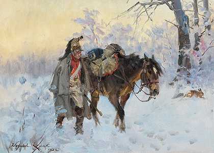 沃伊切赫（Adalbert）Kossak，19世纪的绘画。` by Wojciech (Adalbert) Kossak