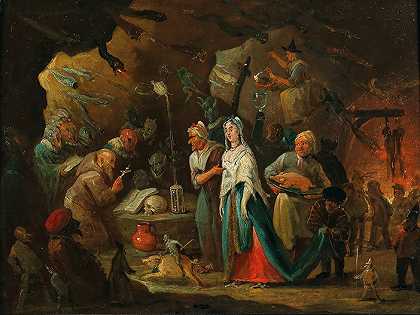 埃格伯特·范海姆斯克二世。老主人` by Egbert van Heemskerck II.