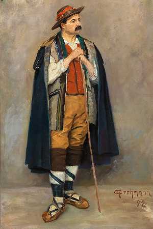 莱因霍尔德·格罗曼，19世纪的绘画。 by Reinhold Grohmann