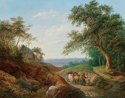 马蒂亚斯·鲁道夫·托马，19世纪的画作。 by Matthias Rudolf Toma