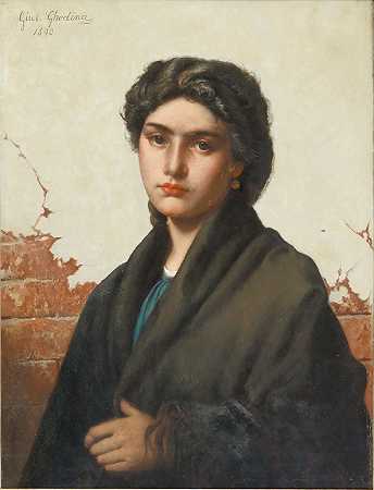 朱塞佩·盖迪纳。19世纪的绘画。 by Giuseppe Ghedina