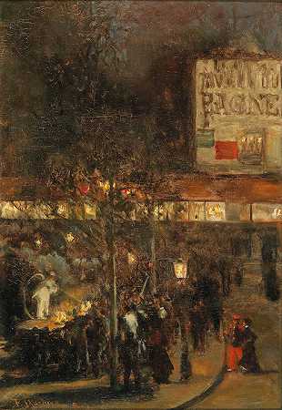 弗兰兹·斯卡比纳的19世纪绘画。 by Franz Skarbina