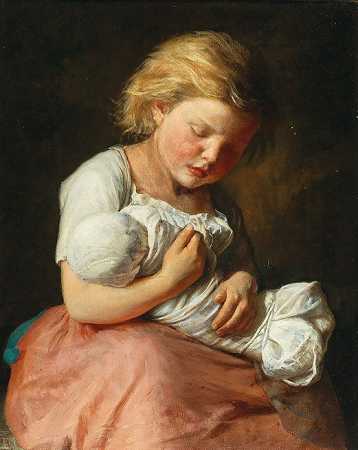 古斯塔夫·伊格勒（Gustav Igler）创作了19世纪的绘画。 by Gustav Igler zugeschrieben/attributed