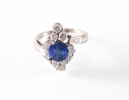Saphir Brillant-Diamant (Damen) ring