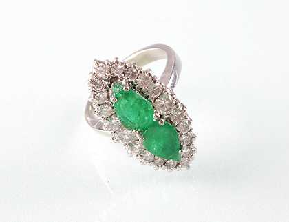 Brillant Smaragd (Damen) ring