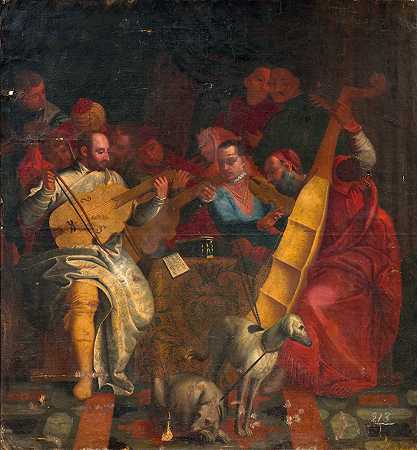 威尼斯学校，18日晚。古代大师` by Venezianische Schule, spätes 18. Jahrhundert