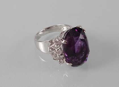 紫水晶钻石戒指` by Amethyst-Brillantring