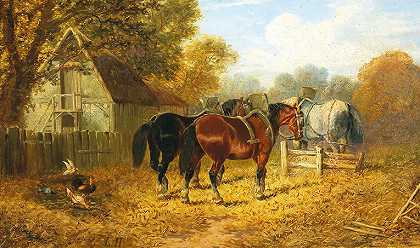路德维希·哈特曼，19世纪的绘画。 by Ludwig Hartmann