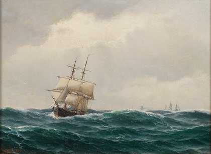 卡尔·埃米尔·巴戈，19世纪的绘画。 by Carl Emil Baagöe
