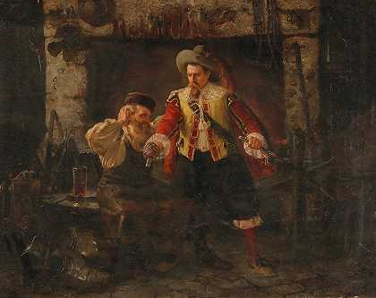 卡尔·约瑟夫·利绍尔，19世纪的绘画。 by Karl Josef Litschauer