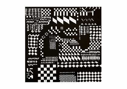 Hildegard Joos，几何构图（27/35°终身艺术作品）` by Hildegard Joos, Geometrische Komposition (27/35)