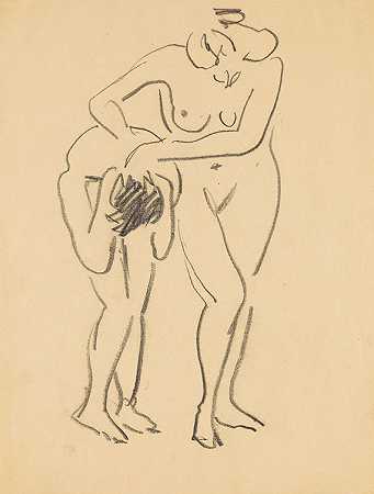 两份档案，1907年。 by Ernst Ludwig Kirchner