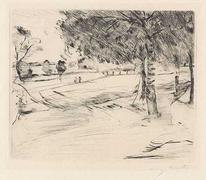 风景，1916年。 by Lovis Corinth