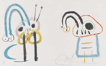 UBU的童年，1975年。 by Joan Miró