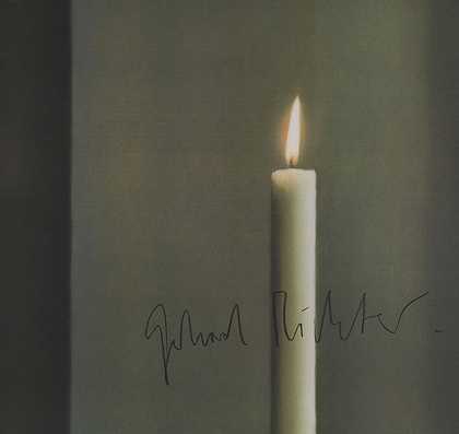 蜡烛，1988年。 by Gerhard Richter