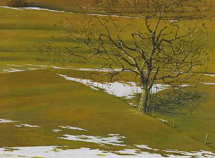 无标题（Landschaft），1970年。 by Jan Peter Tripp