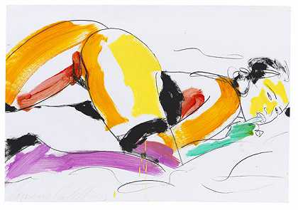 女性裸体，1993年。 by Luciano Castelli