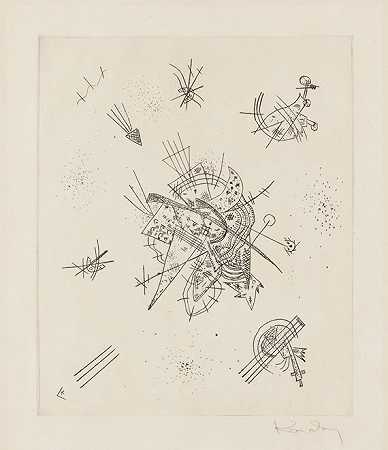 《小世界X》，1922年。 by Wassily Kandinsky