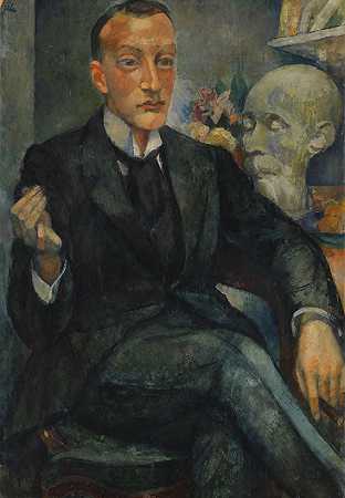 马尔特·瓦格纳博士的肖像，1920年。 by Anita Rée