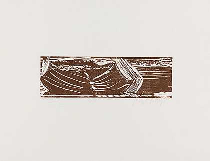 木刻，1993年。 by Joseph Beuys