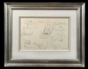 贝托港，1924年 by Jean Dufy