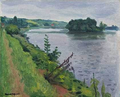 1875-1947年，塞纳河到滚轴 by Albert Marquet