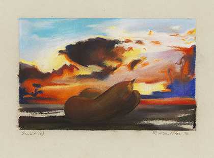 日落（b），1974年。 by Richard Hamilton