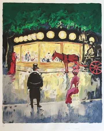Le Carrousel（香榭丽舍大街），1963年 by Kees van Dongen